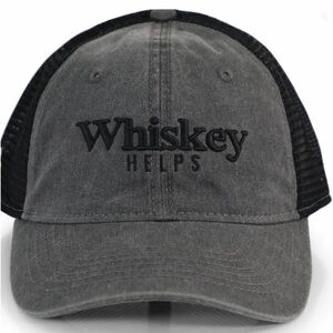 Grunt Style Gray and Black Whiskey Helps Cap